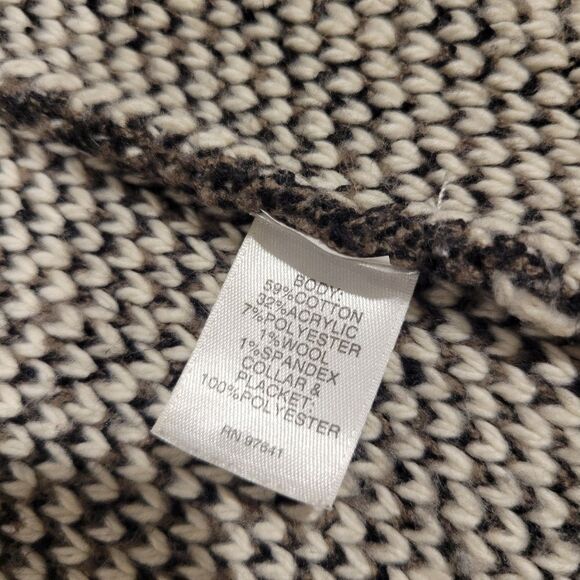 J Jill Sweater cardigan coat, fleece lined collar, Large petite - Picture 5 of 10